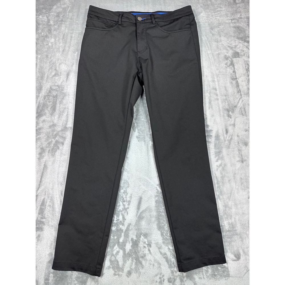 Twillory Performance Pants Mens 32x32 Black Tailored Fit 5-Pocket Chino Trousers